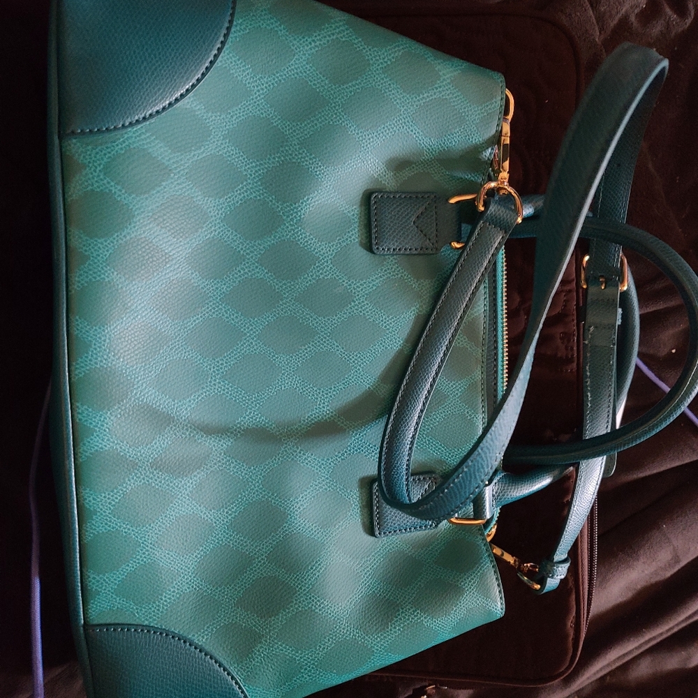 Vera Bradley Teal Leather Purse